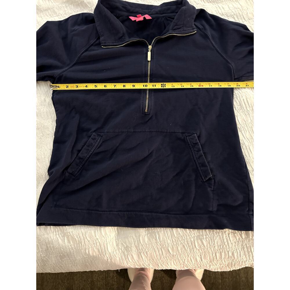 Lilly Pulitzer Skipper Solid 1/2 Zip Pullover in Navy Size L - Picture 4 of 7